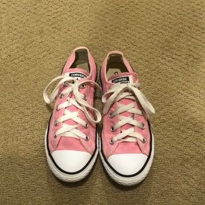 Girls Pink Converse